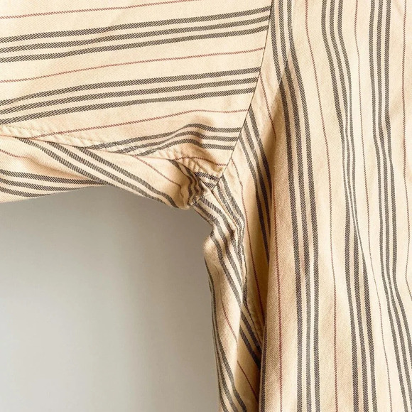 Vintage Burberry London Classic Stripe Print Made in USA Long Sleeve Shirt XXL - Picture 5 of 8